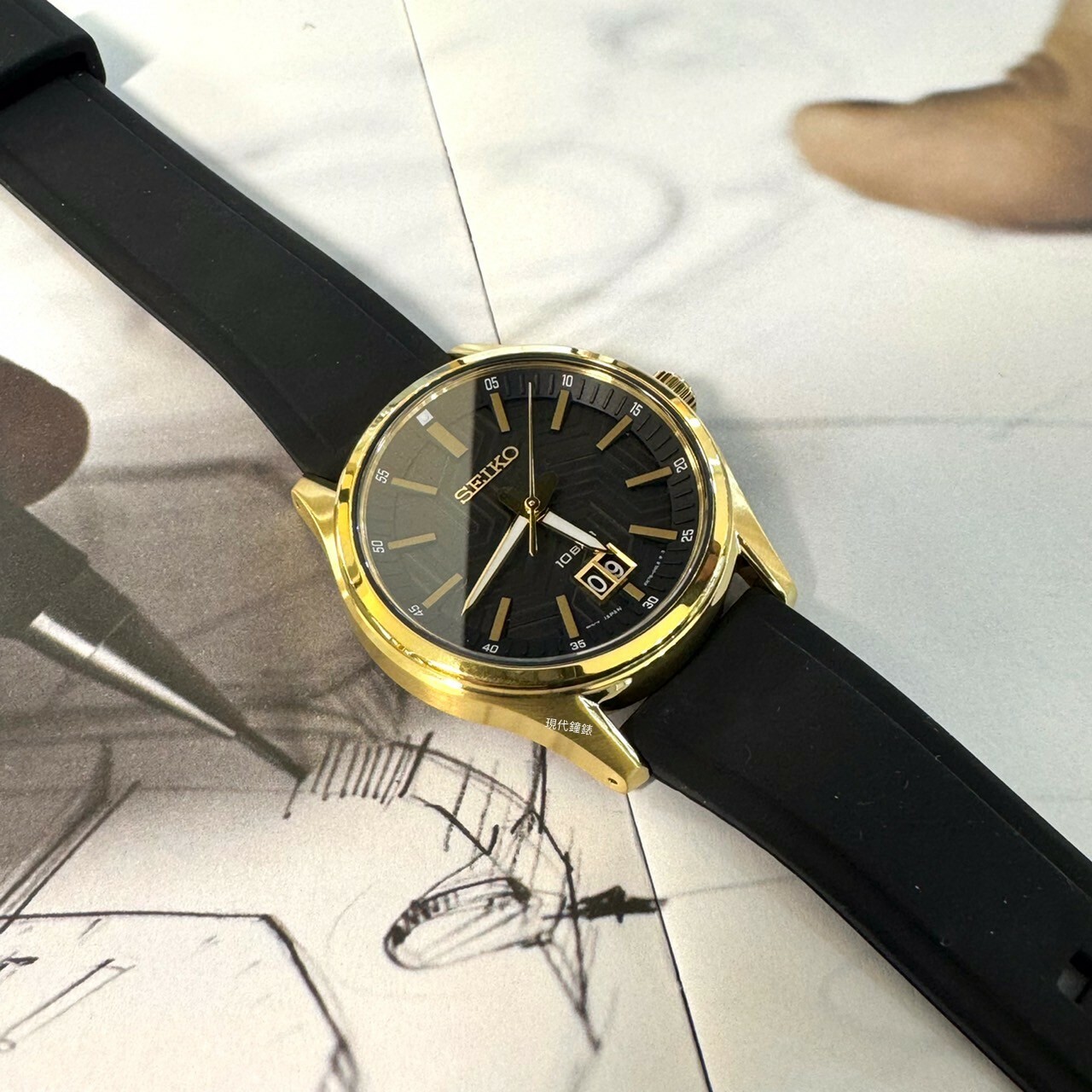 【SEIKO 精工】簡約大視窗日期腕錶  6N76-00K0C 39.5mm 現代鐘錶