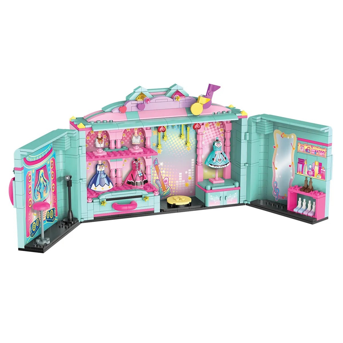 Qman 積木 76013 初音未來 夢想時裝衣櫥