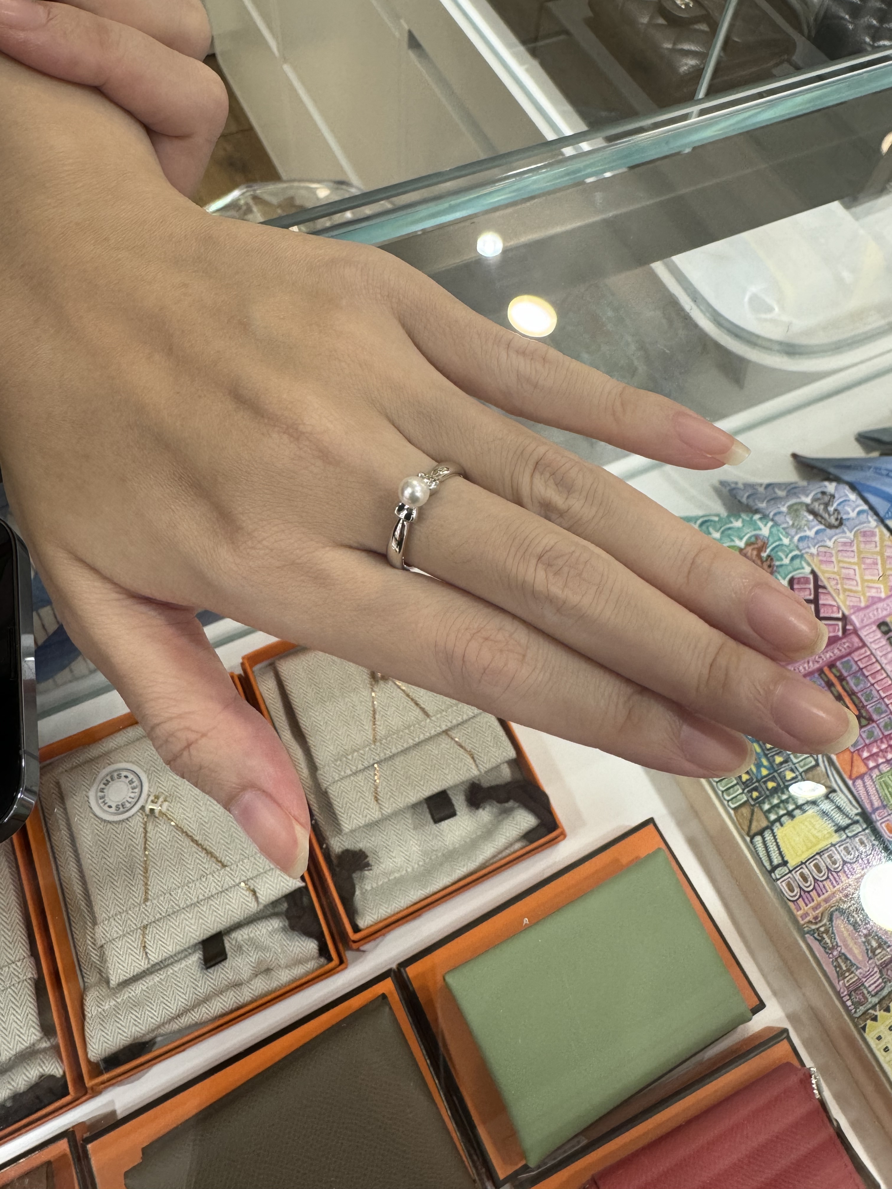 Mikimoto 珍珠島蝴蝶戒指