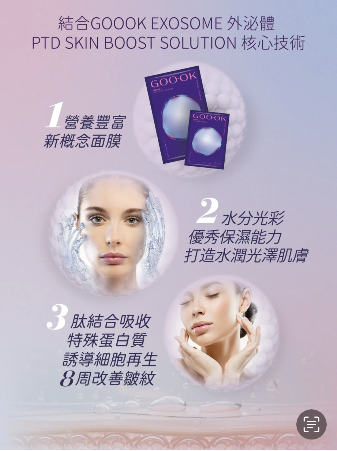 GOO-OK Exosome 外泌體面膜 1盒5片