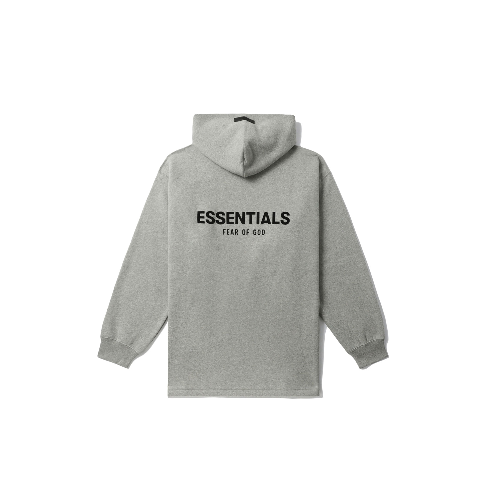 FEAR OF GOD - ESSENTIALS Gray Relaxed Hoodie - Dark oat