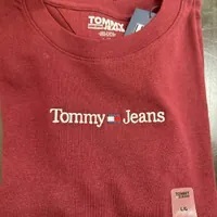 [S] TOMMY HILFIGER TJ LOGO COTTON BABY T-SHIRT,MAROON, 76J4318-601 (STH606)