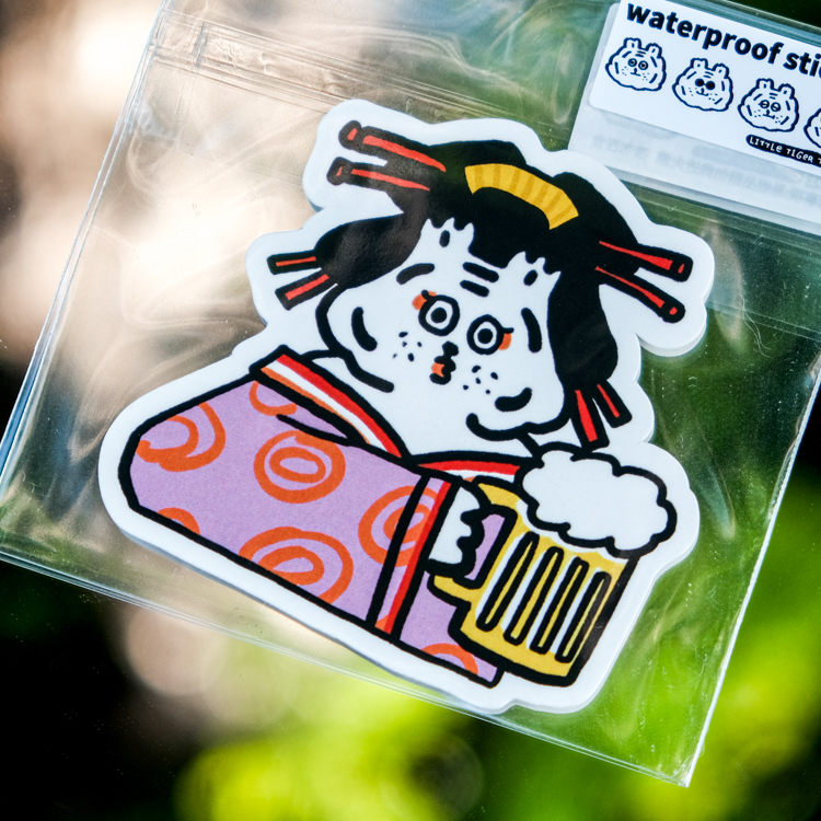 ericoco 小虎day｜防水貼紙｜藝妓小虎