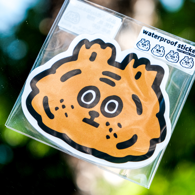 ericoco 小虎day｜防水貼紙｜小虎大頭