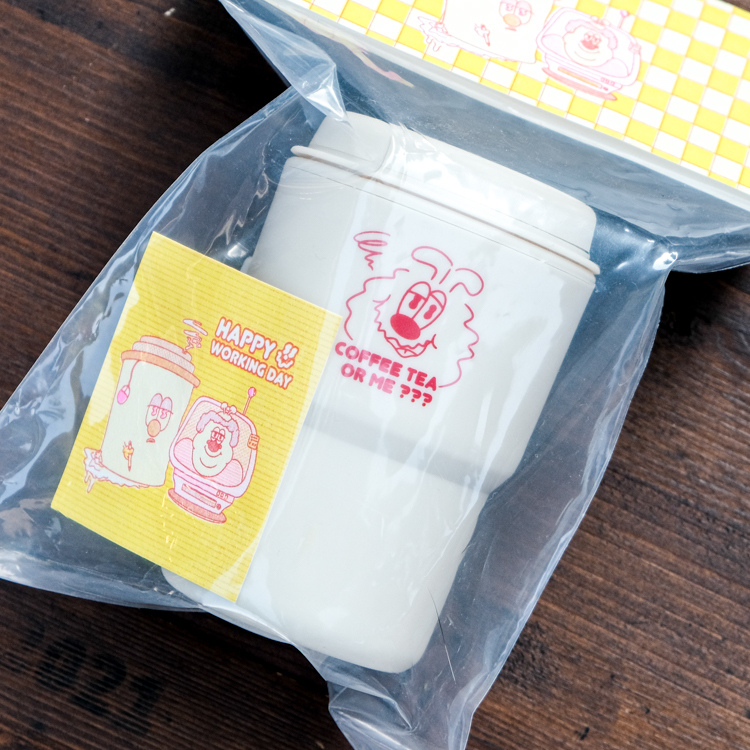 Kingjun｜絕版｜隨手杯｜蠢兔｜米色