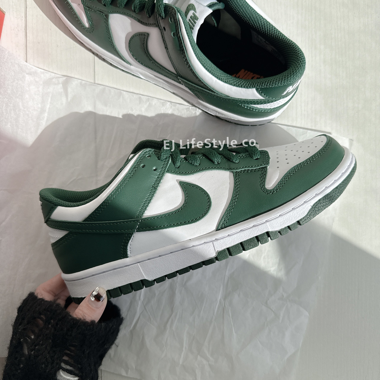 NIKE DUNK LOW "Varsity green" 白綠 大童鞋 CW1590-102 / 現貨