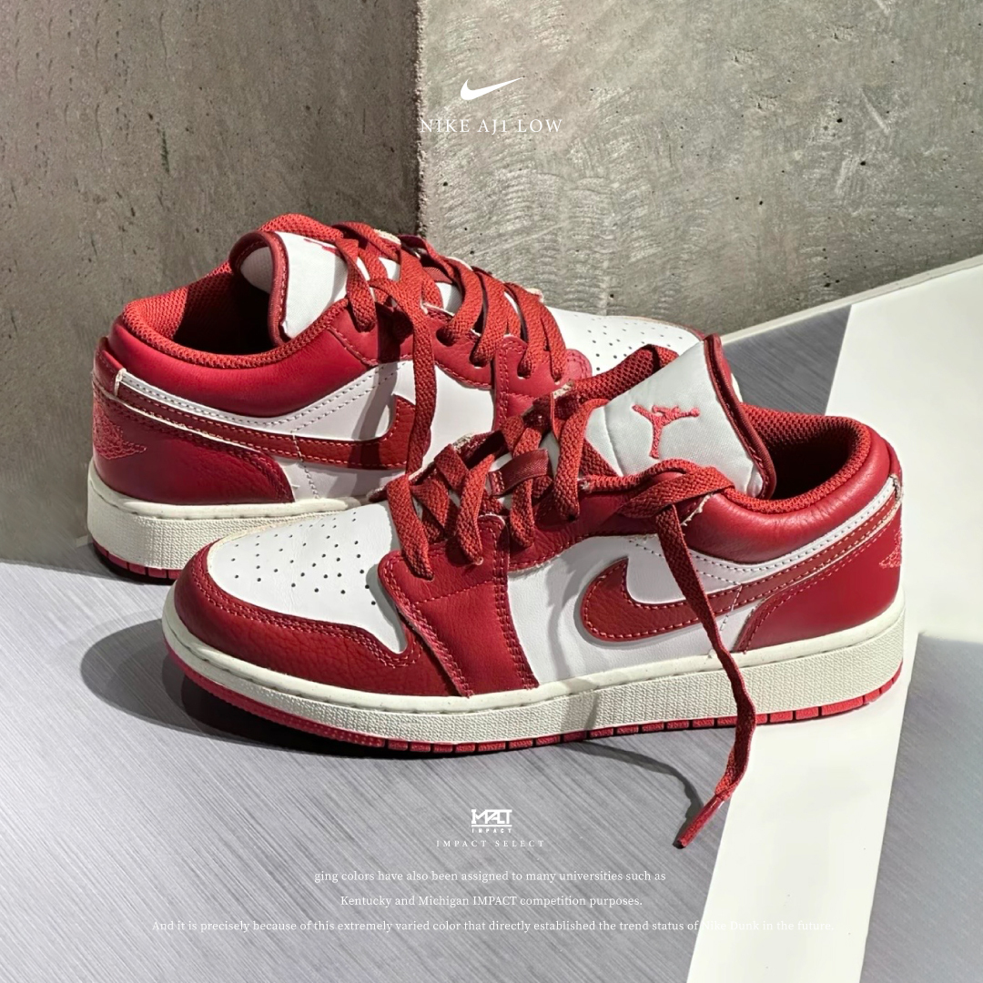 Nike Air Jordan 1 Low 白紅 奶油底 FJ3465-160 / FJ3459-160