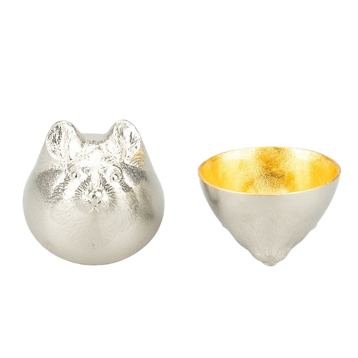 【能作 Nousaku】【金箔純錫】【ぐい呑 12干支】【12生肖造型酒杯組合】【日本富山縣】