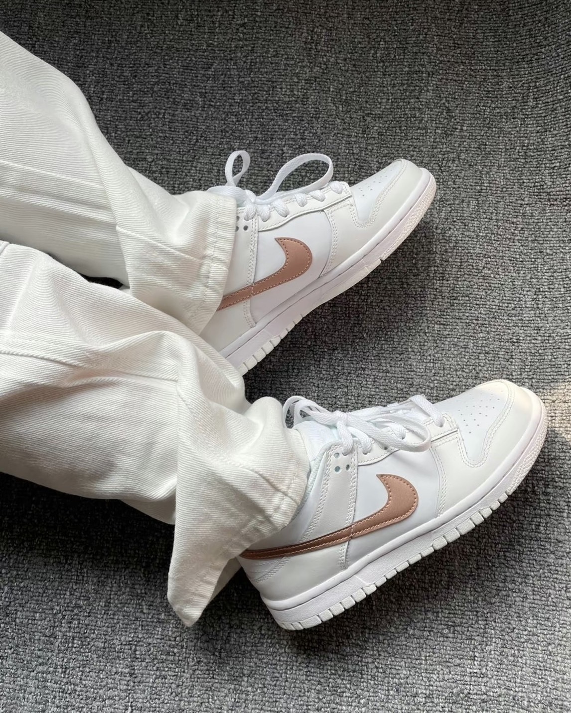 KTQ STORE ‧  NIKE DUNK LOW WHITE PINK 玫瑰金 白玫瑰 白粉 DH9765-100