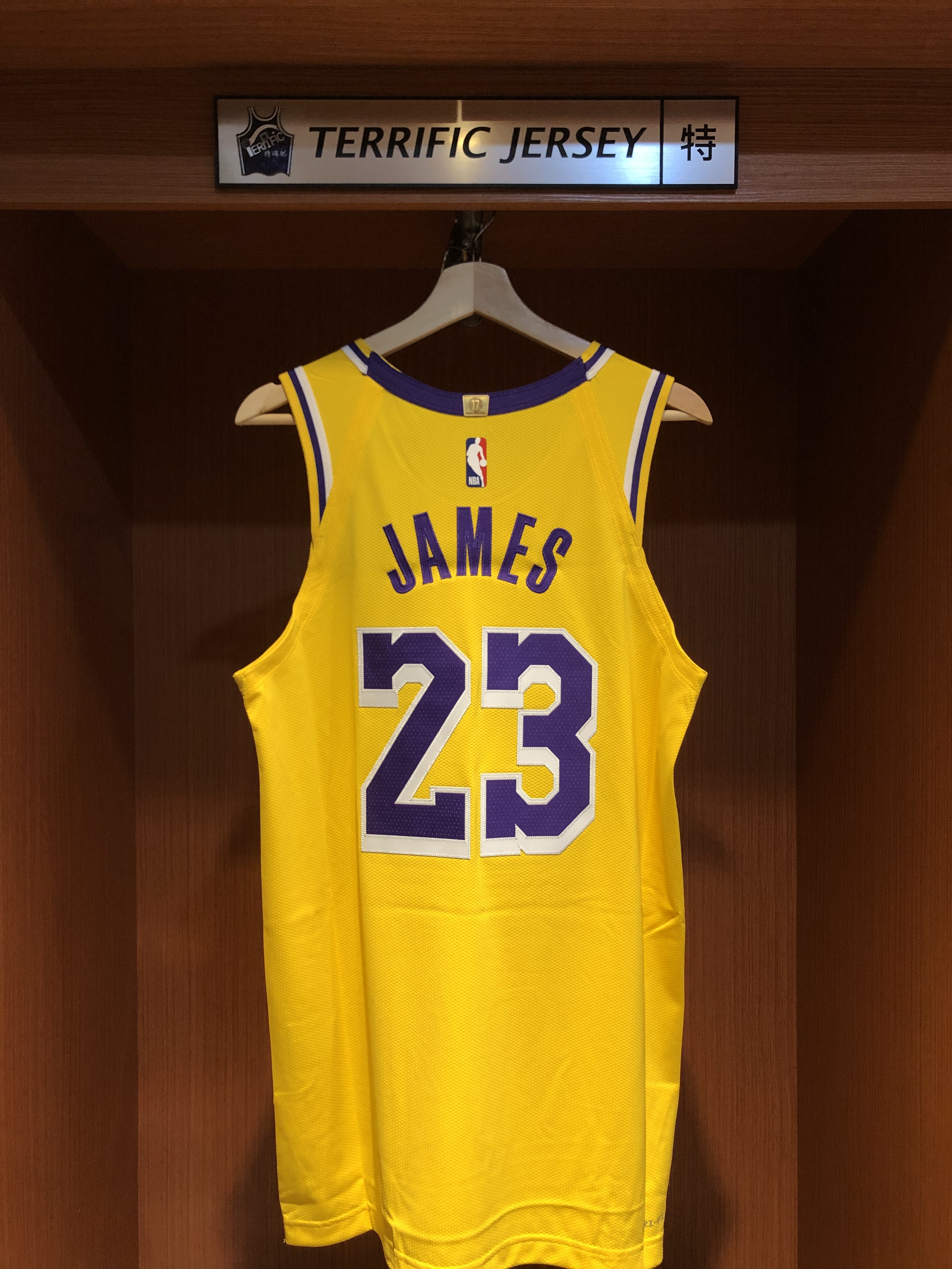 NBA球衣 Lebron James 洛杉磯湖人黃 Icon Nike Authentic 球員版 電繡 全新