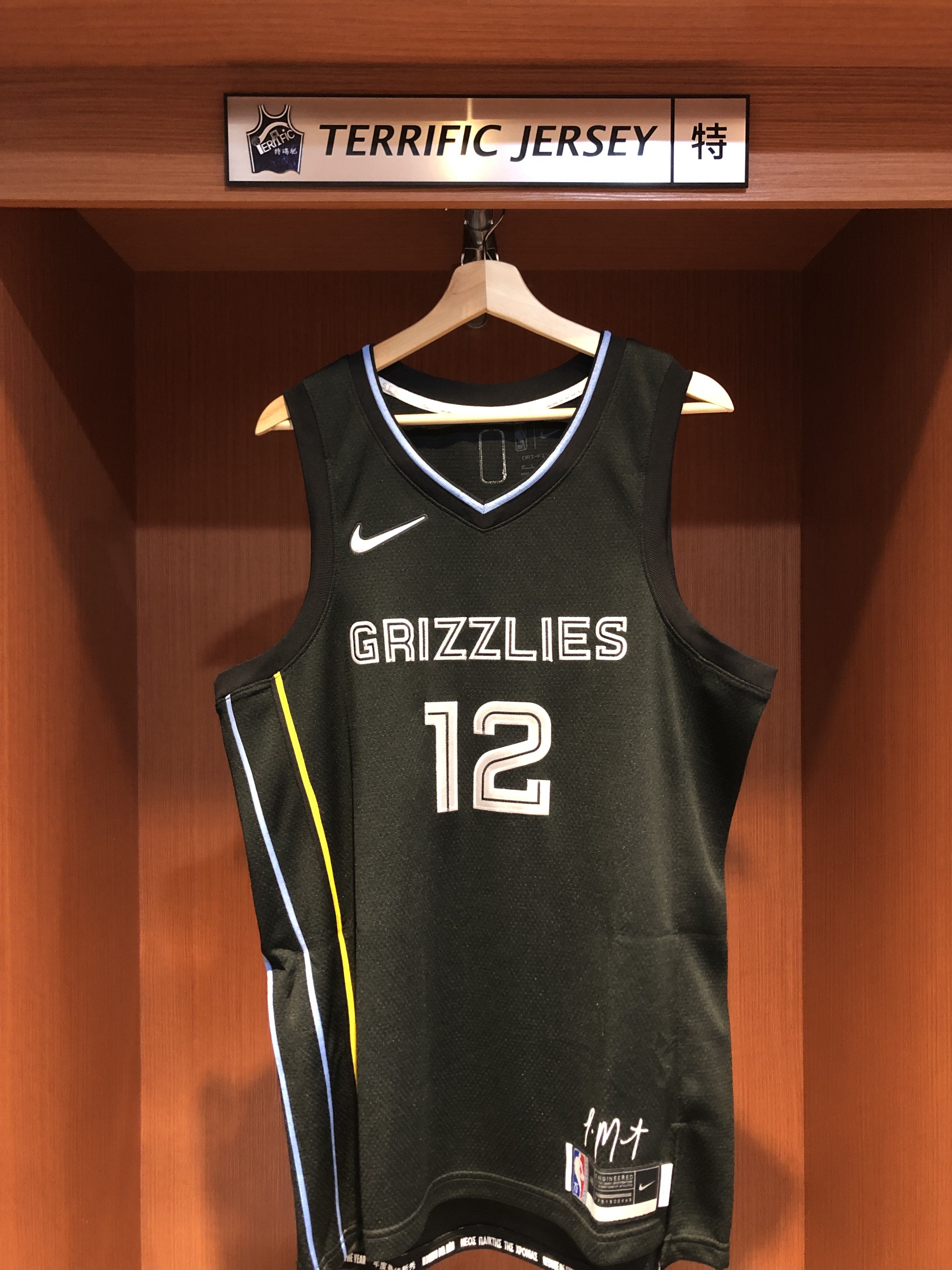 NBA球衣 Ja Morant 曼菲斯灰熊 MVP黑 75周年 鑽石標 Select Nike Swingman 球迷版 電繡 全新