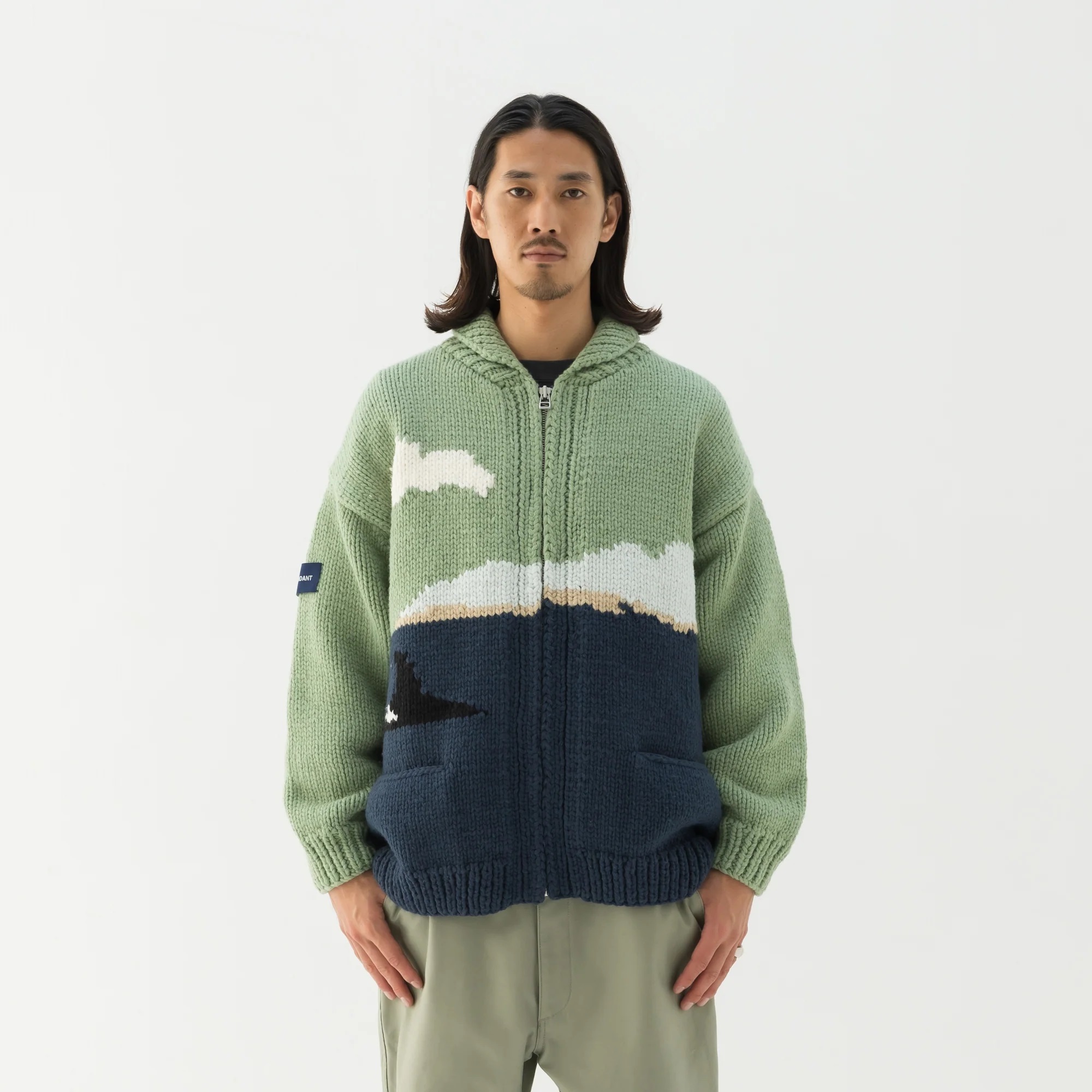 DESCENDANT SUNKEN COWICHAN SWEATER - GREEN PRE ORDER ITEM (預訂中)