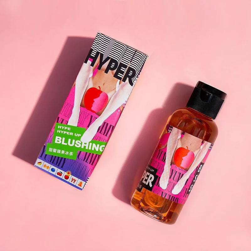 HYPER BLUSHING Apple Ice Tea Flavoured/Oral Sex Lubricant 50ml
