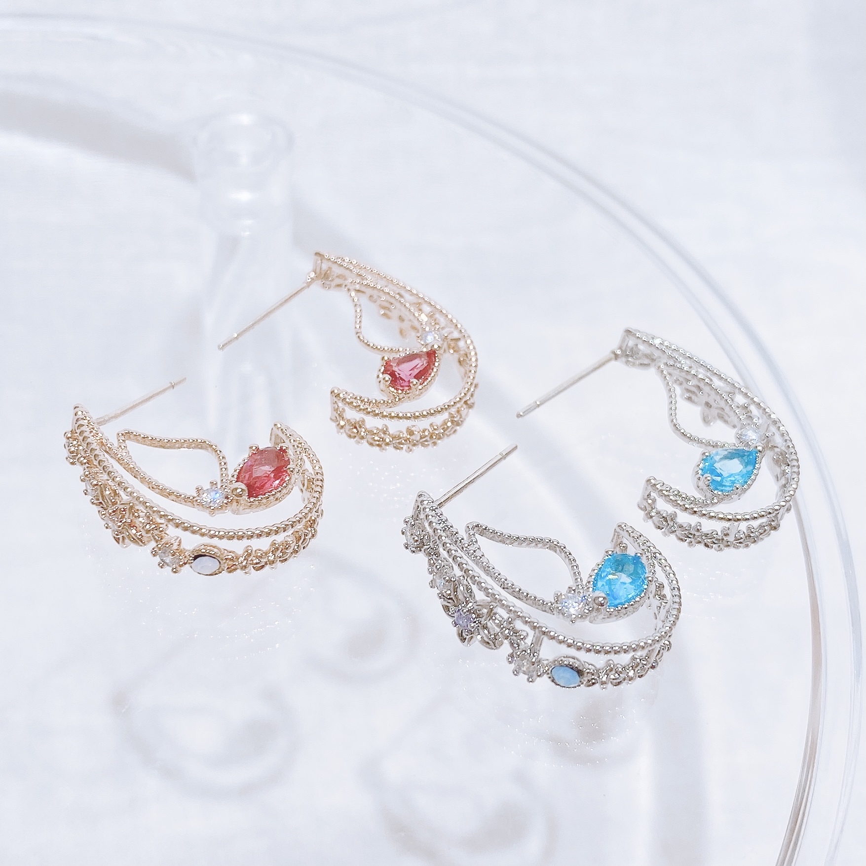 精緻花邊褸空蝴蝶半圈 #E149