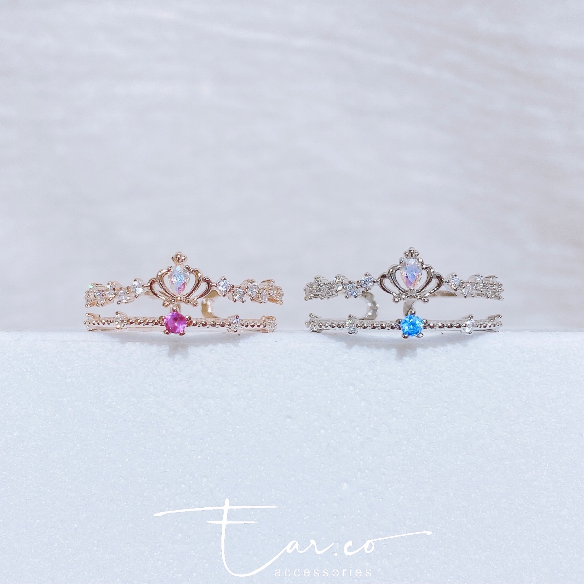 皇冠雙層戒指 #E154