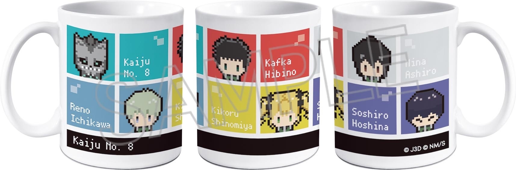 預訂2024/3月 怪獣8号 ピクセルアートシリーズ マグカップ ("Kaiju No. 8" Pixel Art Series Mug)