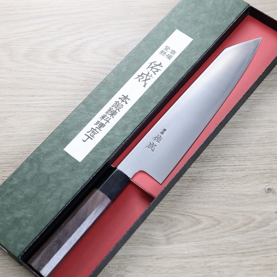 佑成 切付牛刀 240mm SG2粉末HSS鋼