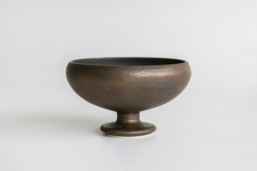 竹口要-附腳碗 砂金色