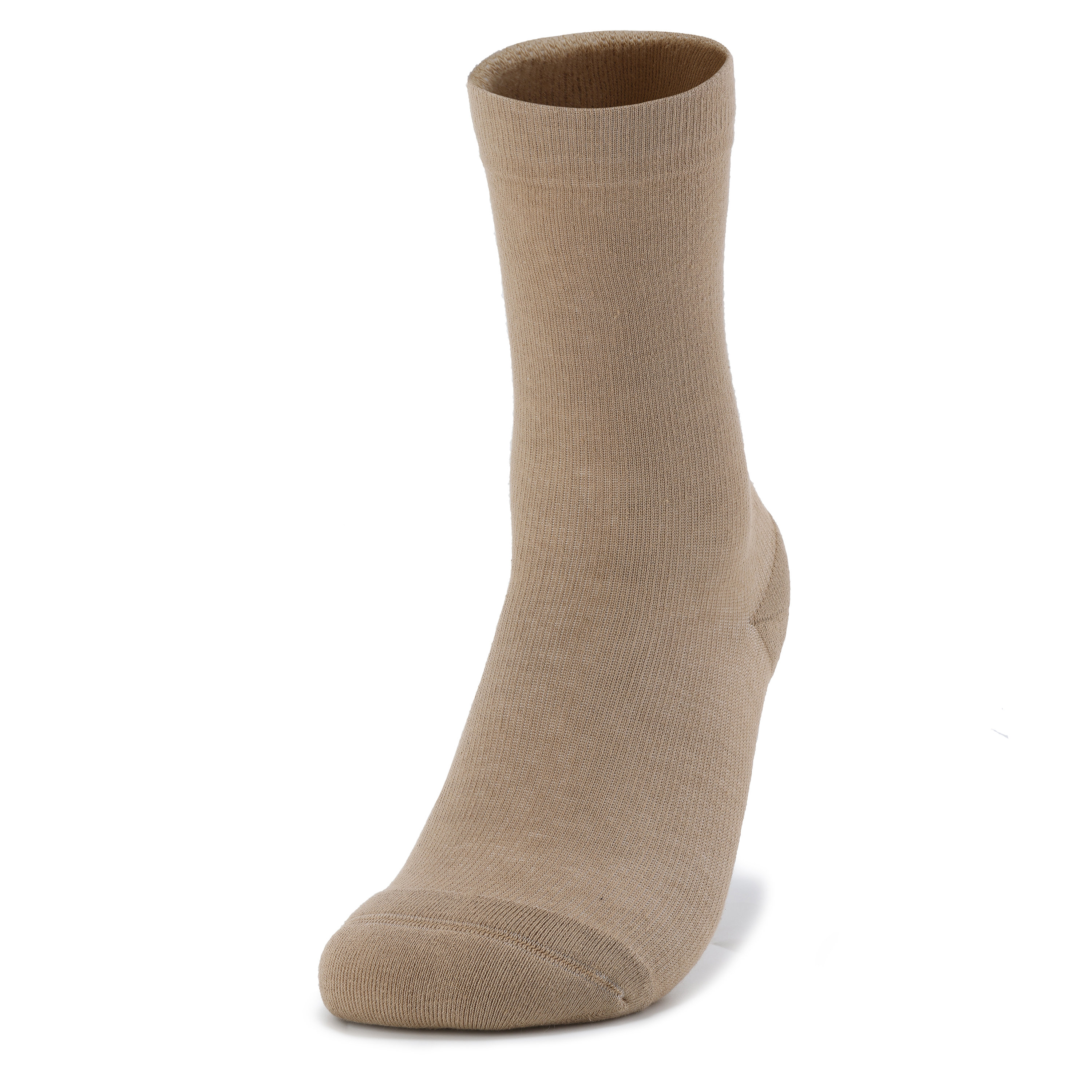 純 · 奶茶棕｜經典設計師款 · 壓力3/4襪