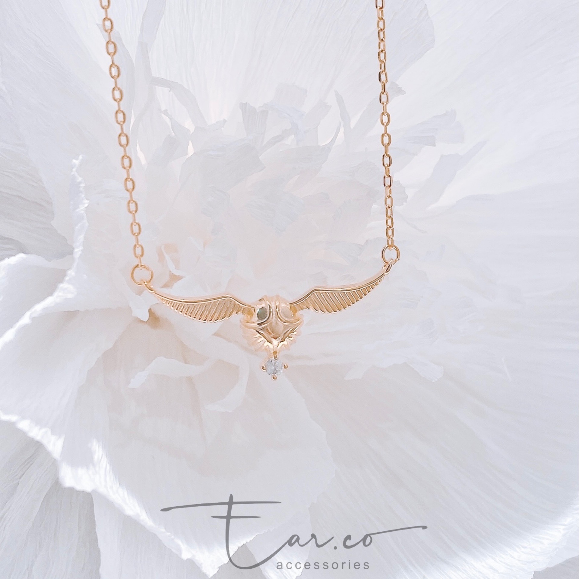 金探子閃石純銀頸鏈 #A862