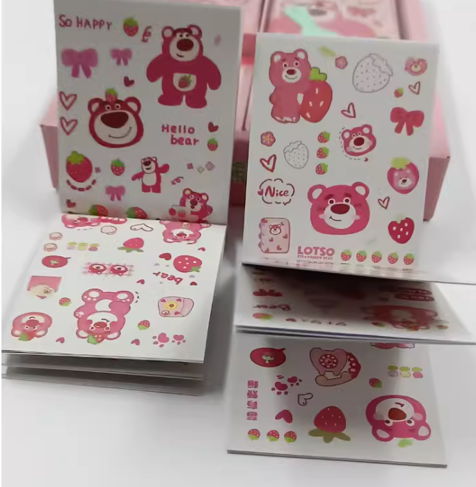 草莓熊豆豆素材本（款式随机）