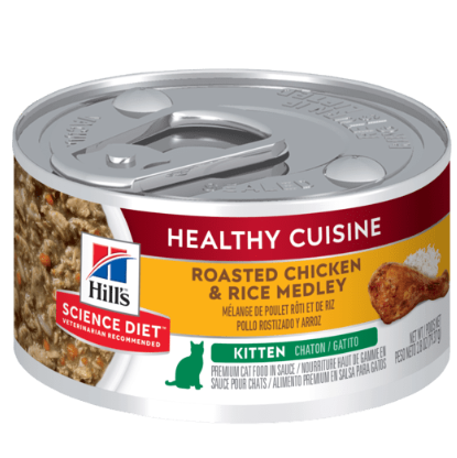 希爾思™寵物食品 幼貓 健康燉肉配方 (雞肉及米) 罐頭 2.8OZ (24罐)