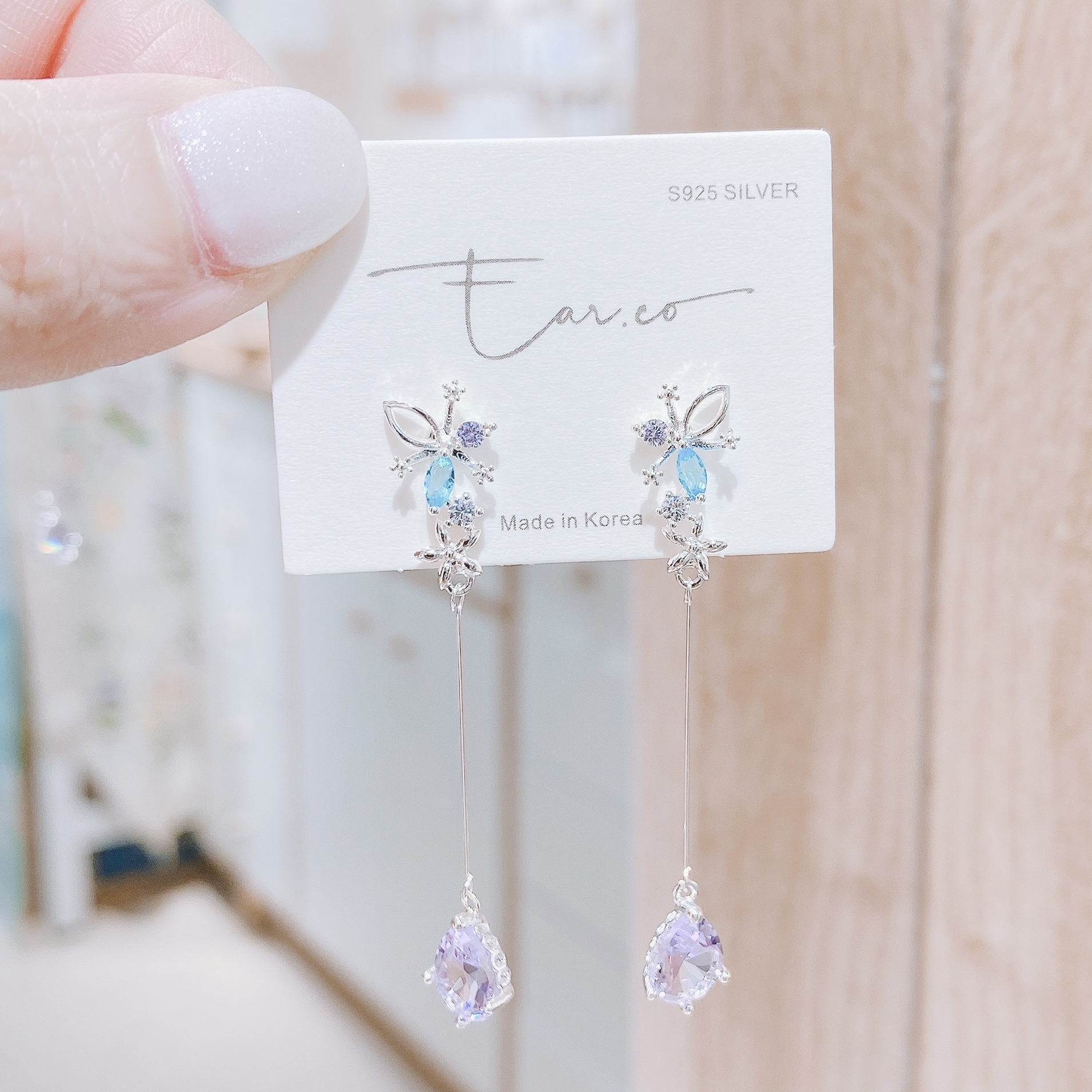 紫藍三葉草垂釣透紫水晶 #E233