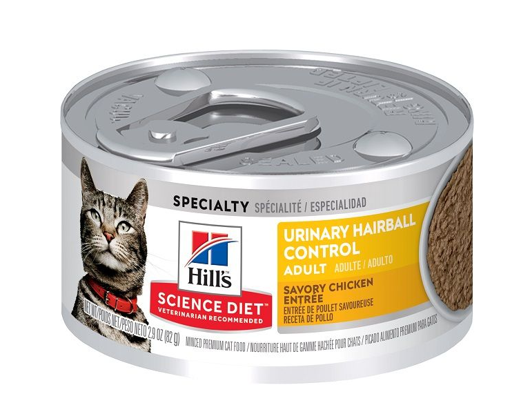 希爾思™寵物食品 成貓 1-6 Adult 1-6 泌尿道健康和去毛球配方 (24罐)