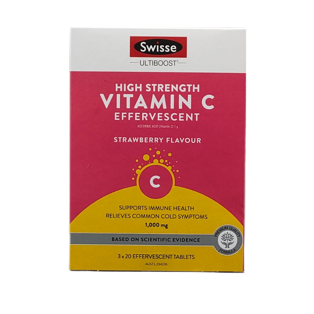 Swisse ULTIBOOST 高濃度維他命 C 泡騰片 60片