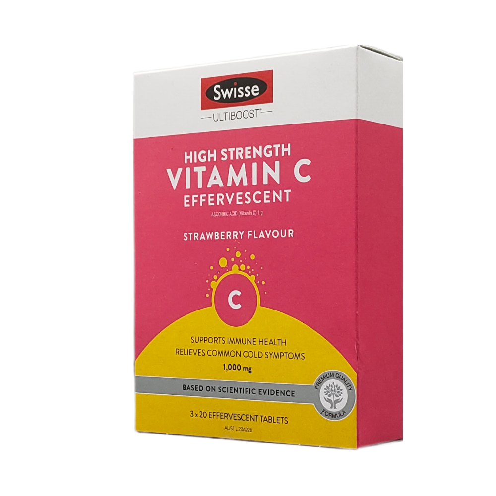 Swisse ULTIBOOST 高濃度維他命 C 泡騰片 60片
