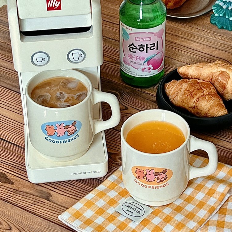 《3585》GOOD FRIENDS三位小夥伴陶瓷馬克杯300ML