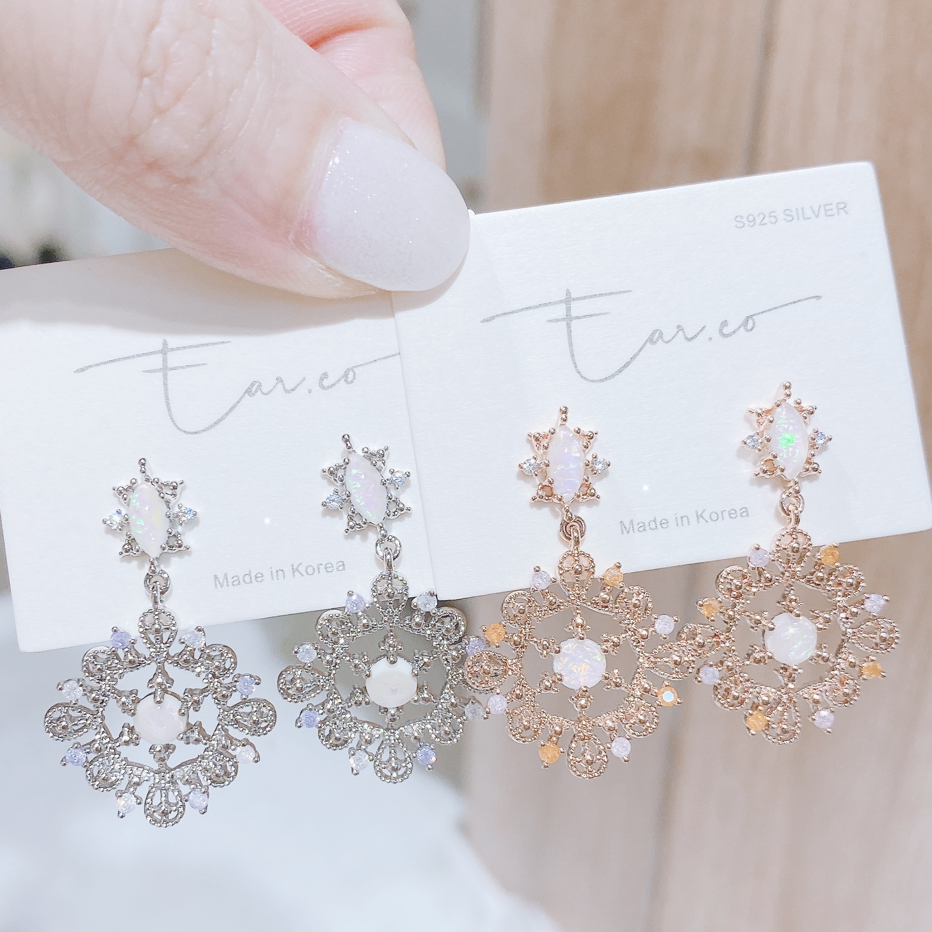 精緻宮廷風雪花 #E218