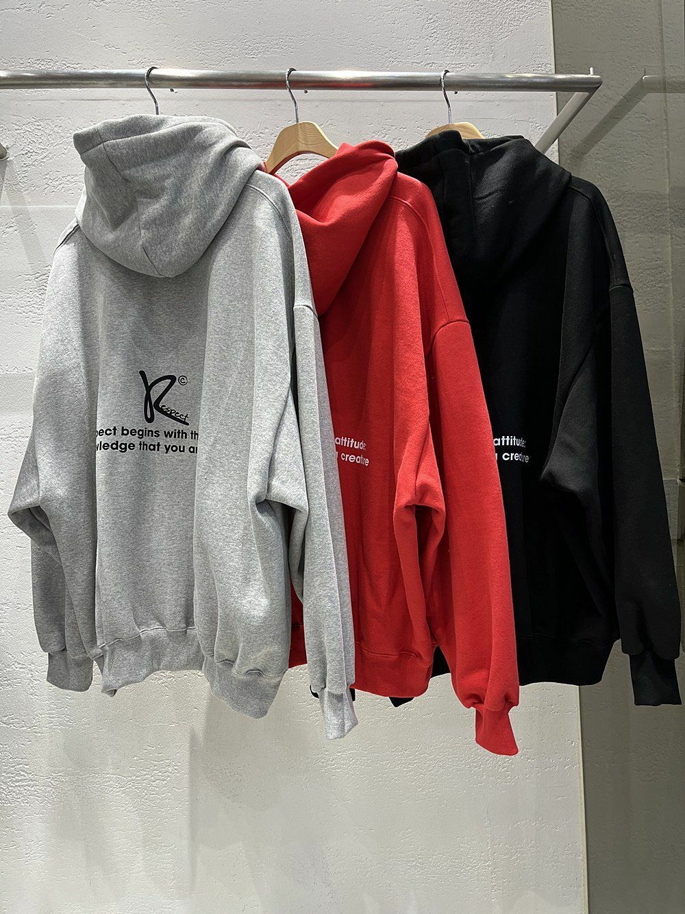 英文字連帽衛衣(薄抓毛底) 10.GVTY-0076T