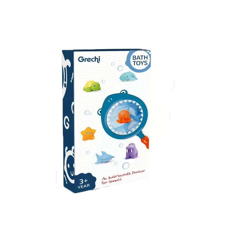 嬰兒沐浴玩具6件組 - 海洋動物