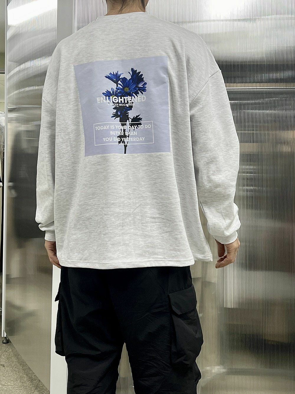 英文字圖案長袖衫 10.GVTY-0078T