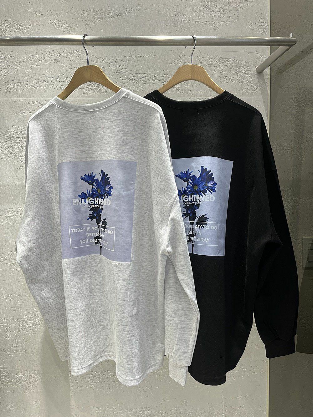 英文字圖案長袖衫 10.GVTY-0078T