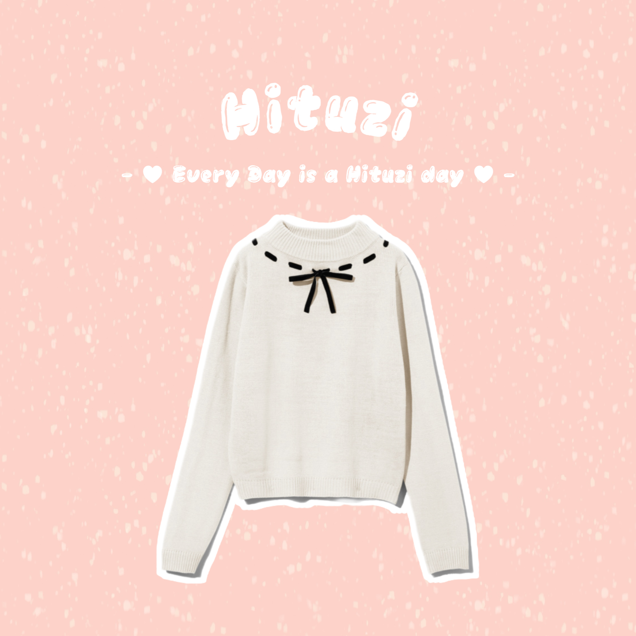 蝴蝶結穿線針織上衣