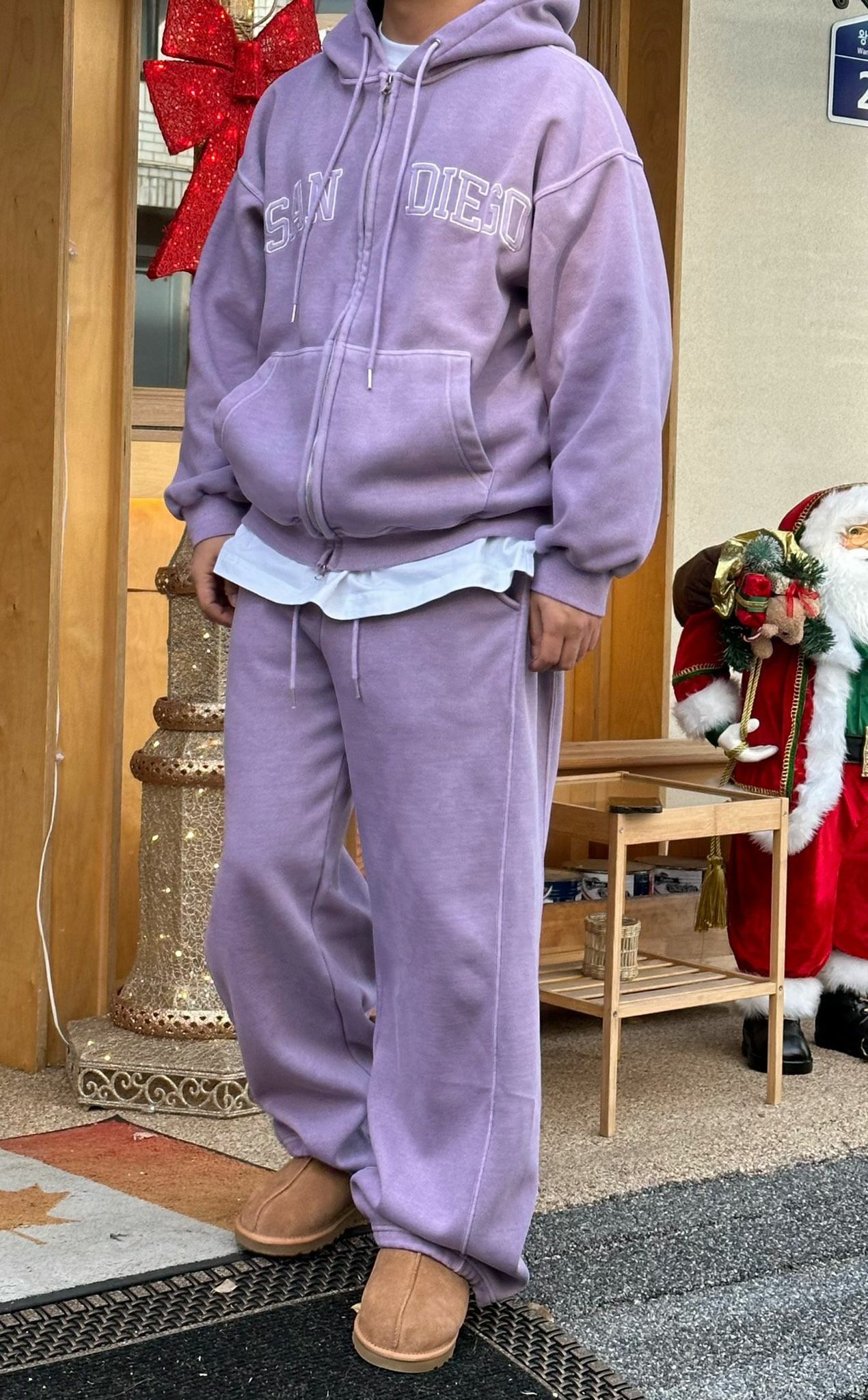 淨色英文字連帽拉鍊外套(薄抓毛底) PEPPER-011JK