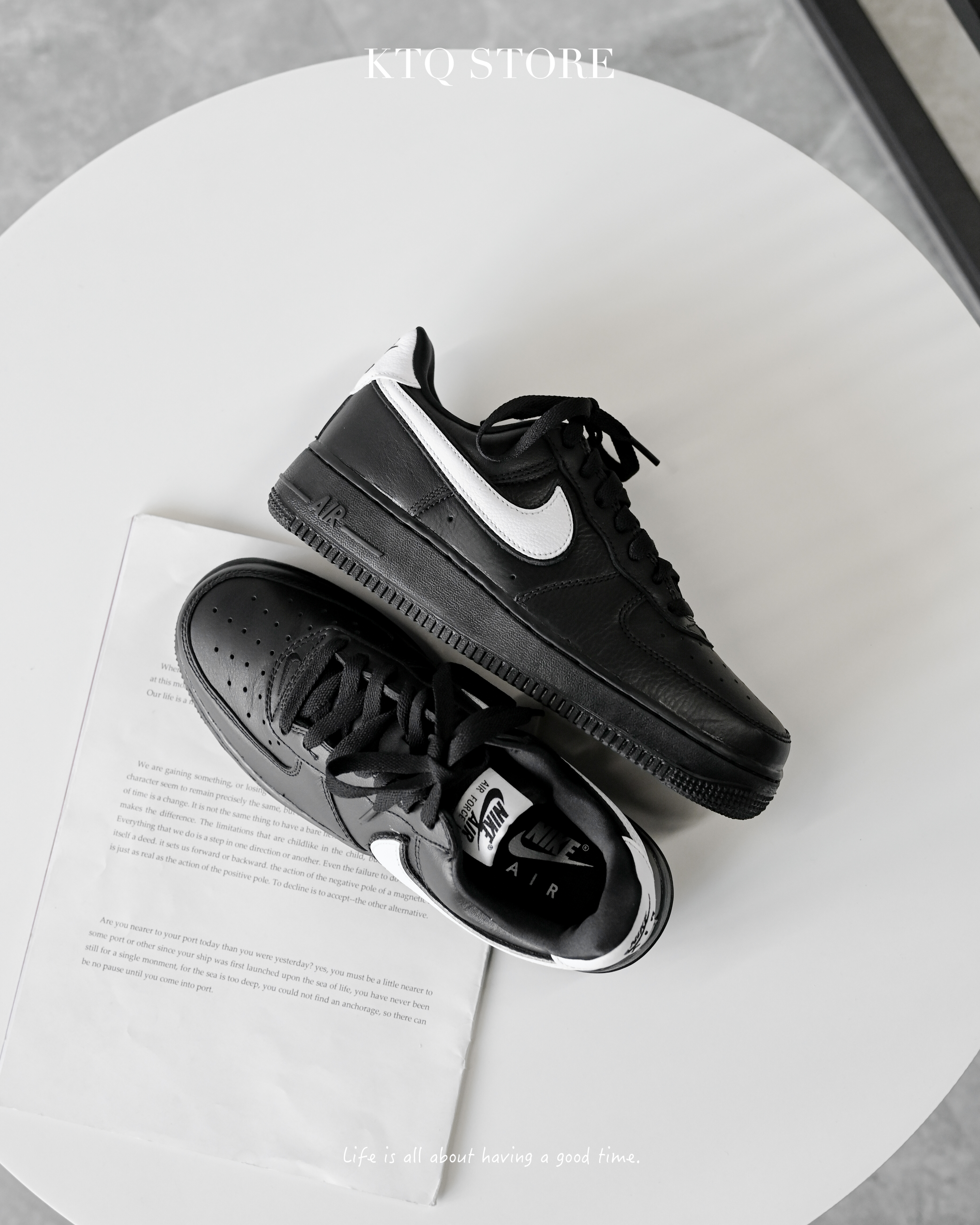 KTQ STORE ‧ Nike Air Force 1 Low '07 Black 黑白 CQ0492-001