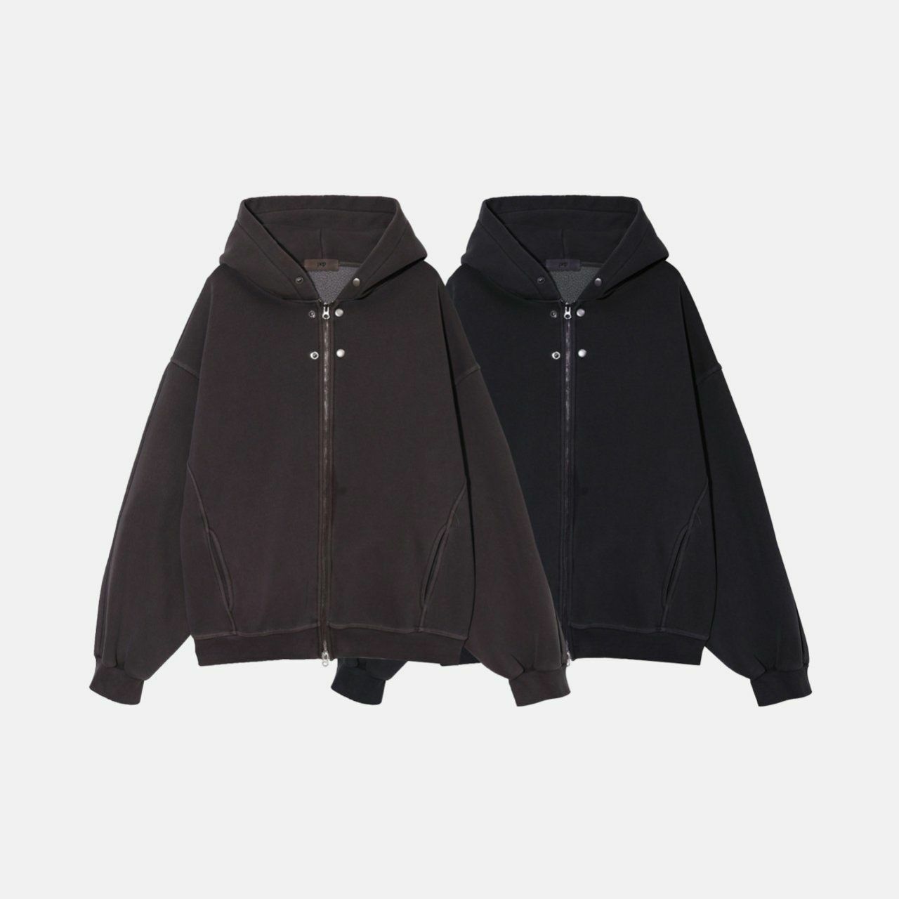 淨色連帽拉鍊外套(薄抓毛底) PEPPER-016JK