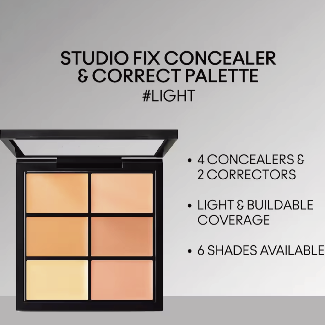 【乾肌適用】MAC - 6色遮瑕盤 6g #light