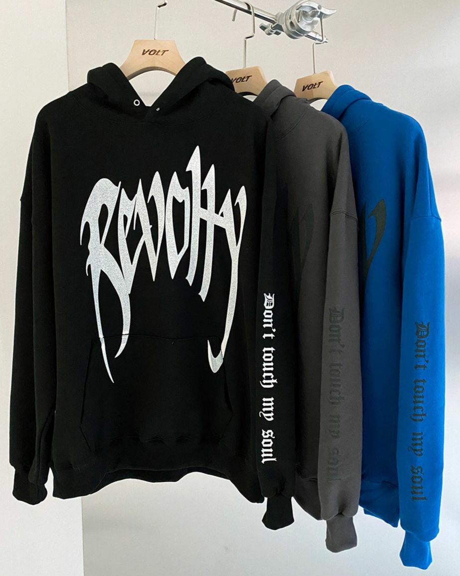 英文字連帽衛衣(薄抓毛底) VOLT-034T