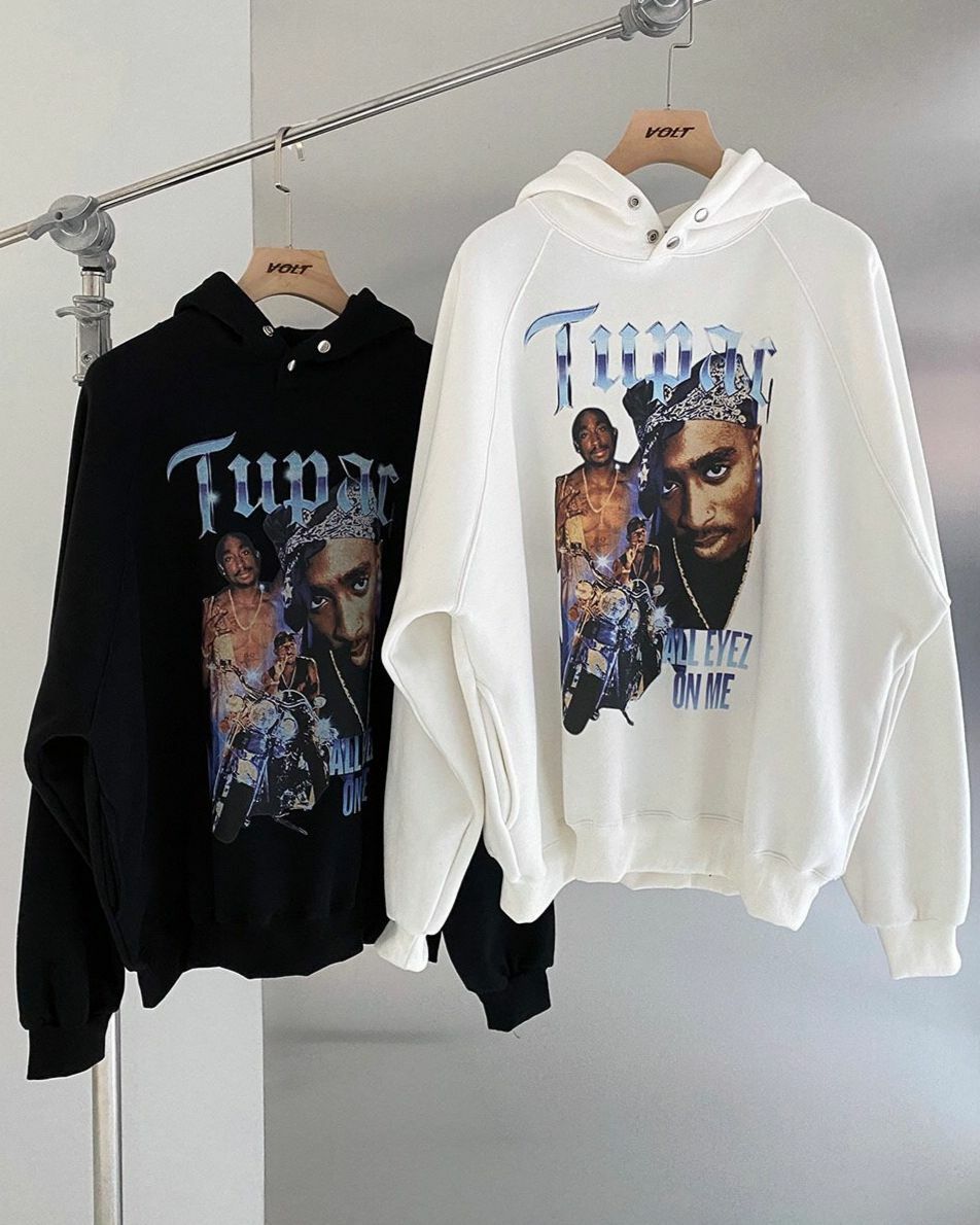 英文字圖案連帽衛衣(薄抓毛底) VOLT-033T