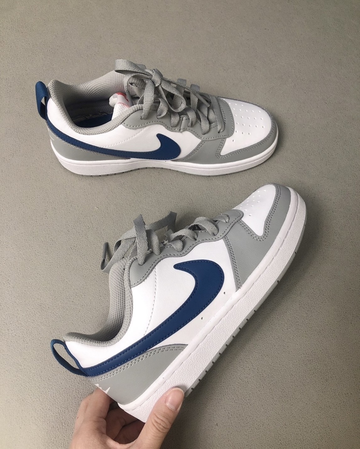 KTQ STORE ‧ Nike Court Borough 2 GS "Grey Blue"白灰藍 BQ5448-117