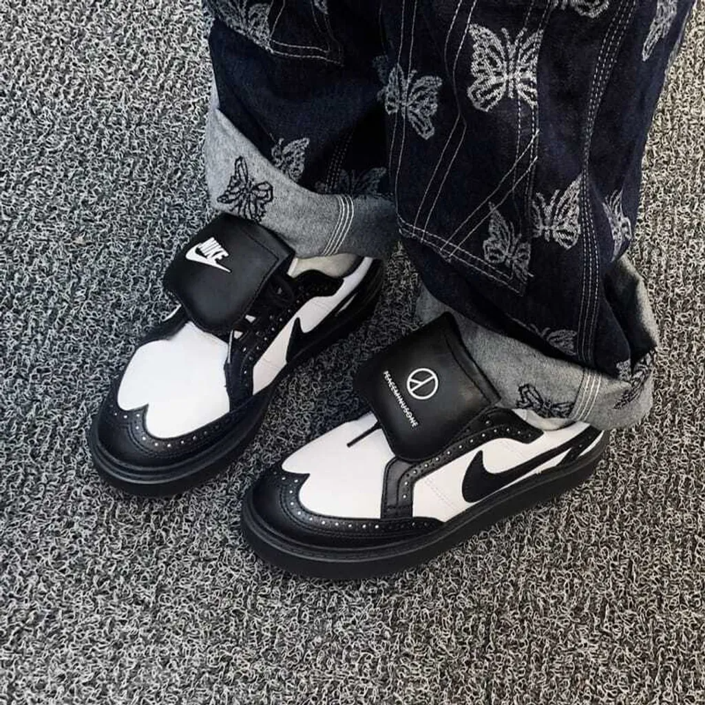 Peaceminusone X Nike Kwondo 1 GD 權志龍 雛菊 黑白 雕花 牛津鞋 DH2482-101