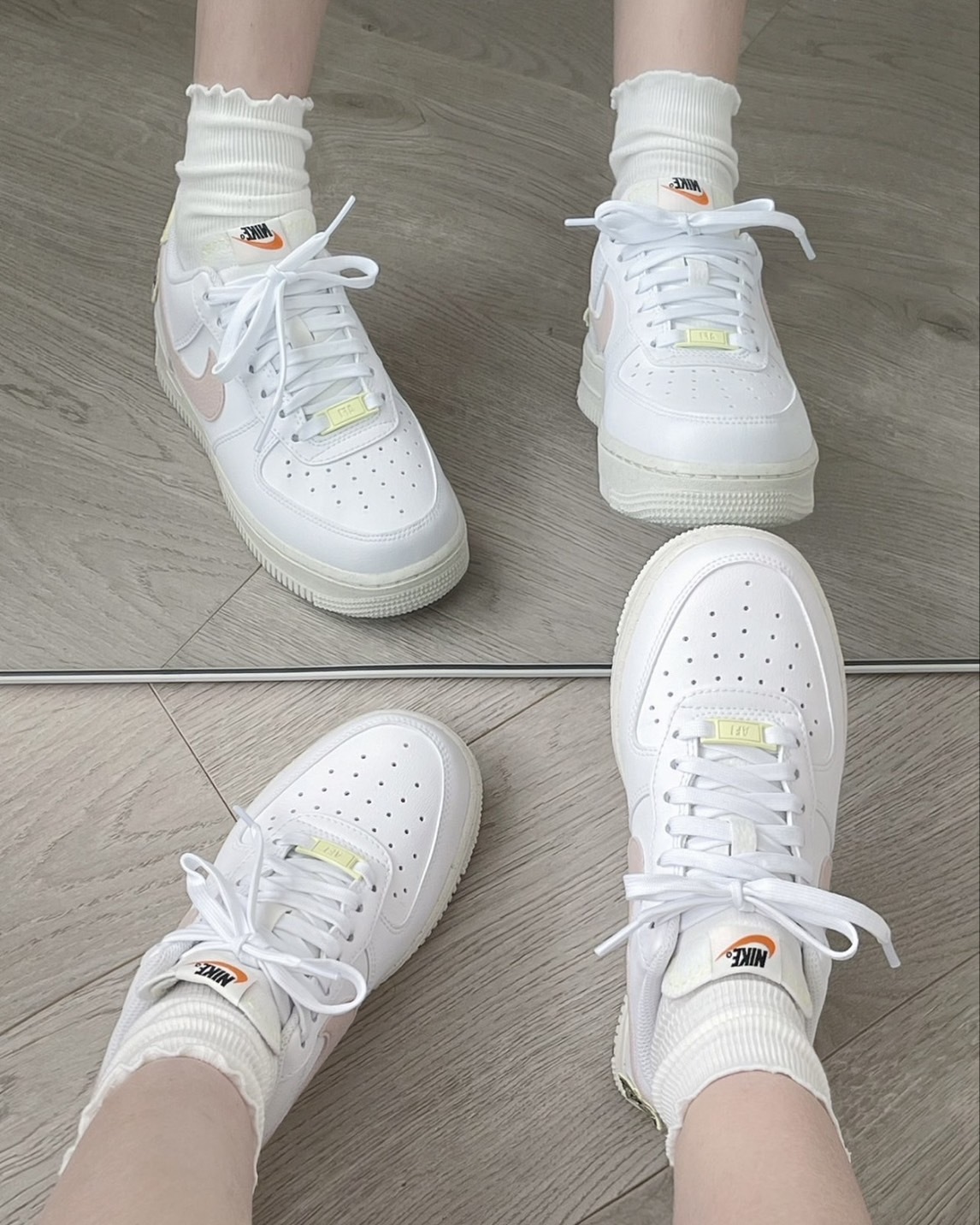 KTQ STORE ‧ NIKE AIR FORCE 1 LOW 蝴蝶 馬卡龍 刺繡 DJ6377-100