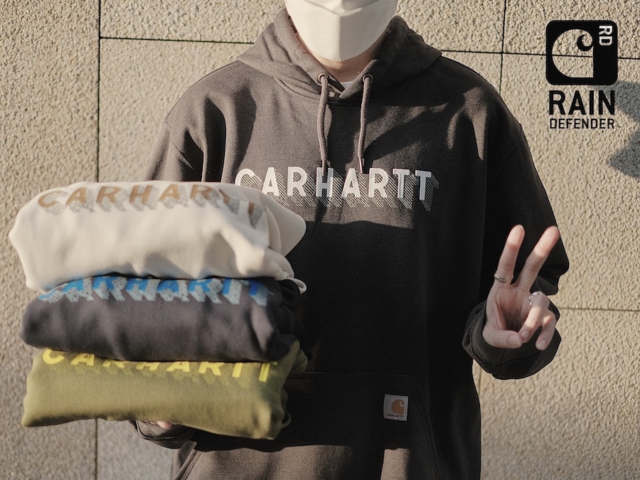 CARHARTT RAIN DEFEENDER 3D重影帽TEE