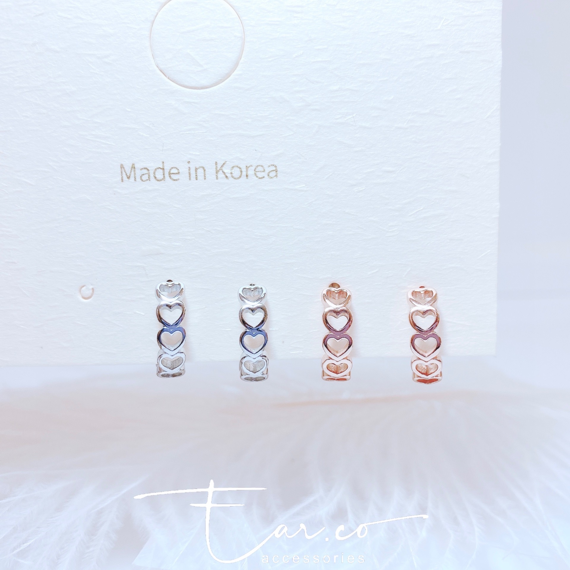 Infinity Heart 純銀耳圈 [睡覺不用脫! ] #A750