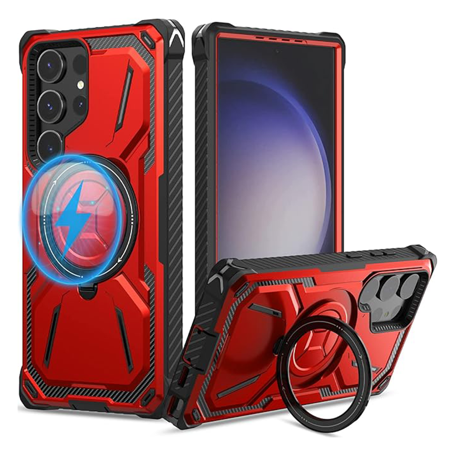 【S25/S24系列現貨】XPRO - Mag Stand Shield - Samsung S25 Case 高度防撞磁吸支架手機保護殼