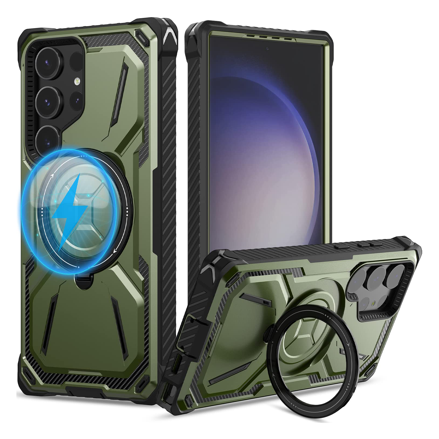 【S25/S24系列現貨】XPRO - Mag Stand Shield - Samsung S25 Case 高度防撞磁吸支架手機保護殼